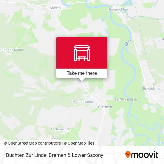 Büchten Zur Linde map