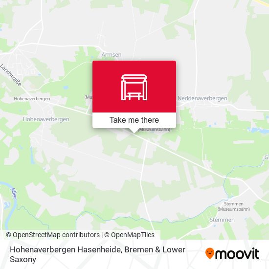 Hohenaverbergen Hasenheide map