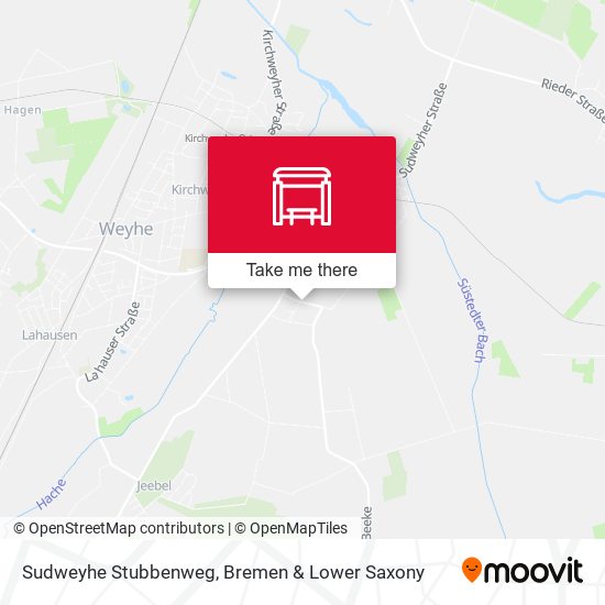 Sudweyhe Stubbenweg map