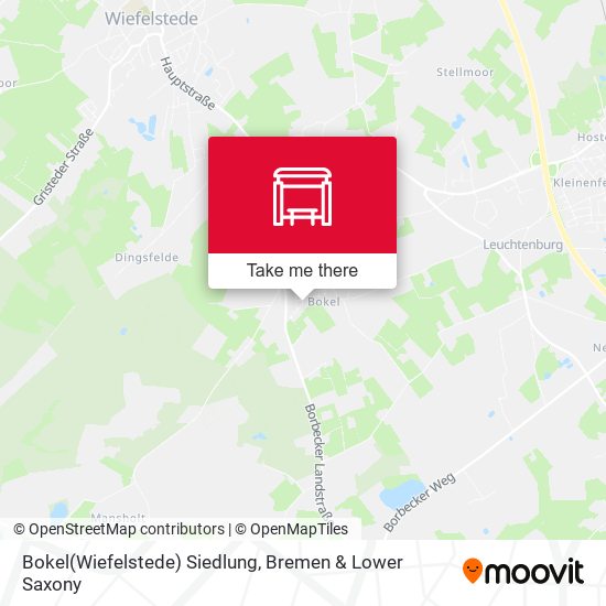 Bokel(Wiefelstede) Siedlung map