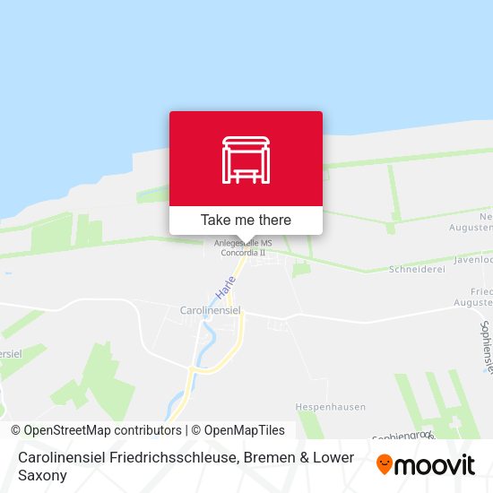 Carolinensiel Friedrichsschleuse map