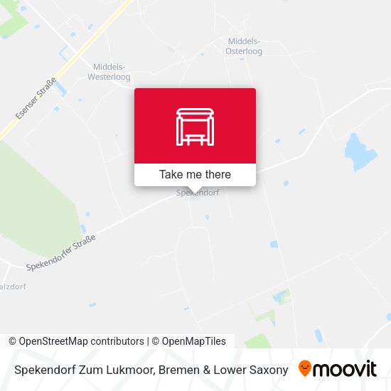 Spekendorf Zum Lukmoor map