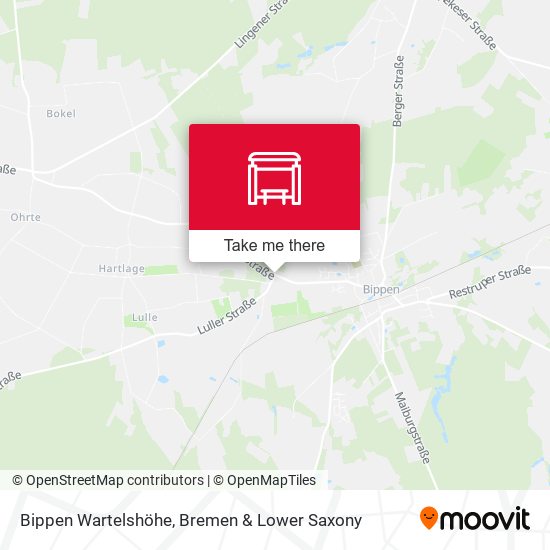 Bippen Wartelshöhe map