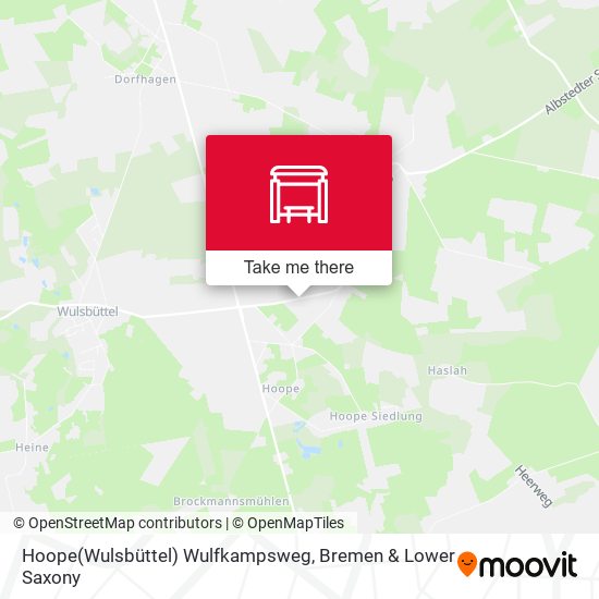 Hoope(Wulsbüttel) Wulfkampsweg map