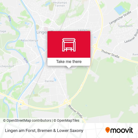 Lingen am Forst map