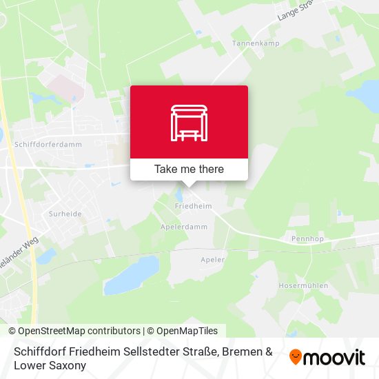 Schiffdorf Friedheim Sellstedter Straße map