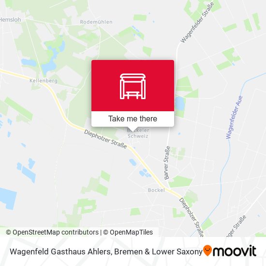 Wagenfeld Gasthaus Ahlers map