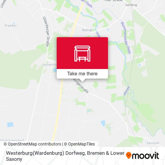 Westerburg(Wardenburg) Dorfweg map