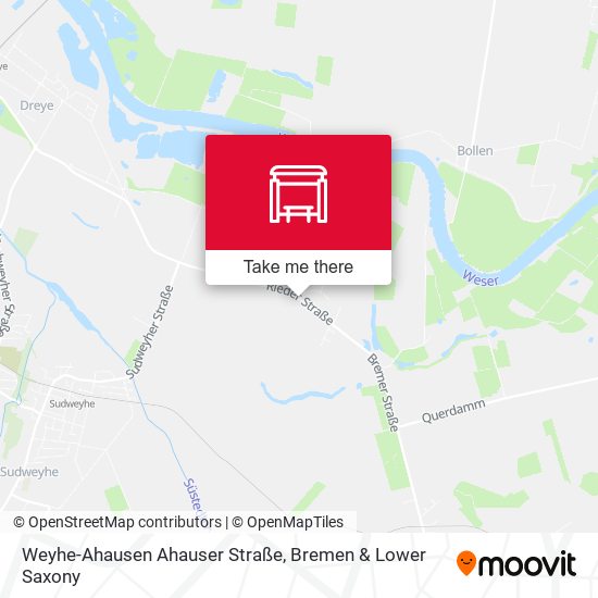 Weyhe-Ahausen Ahauser Straße map