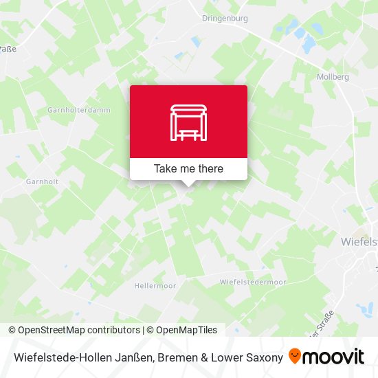 Wiefelstede-Hollen Janßen map