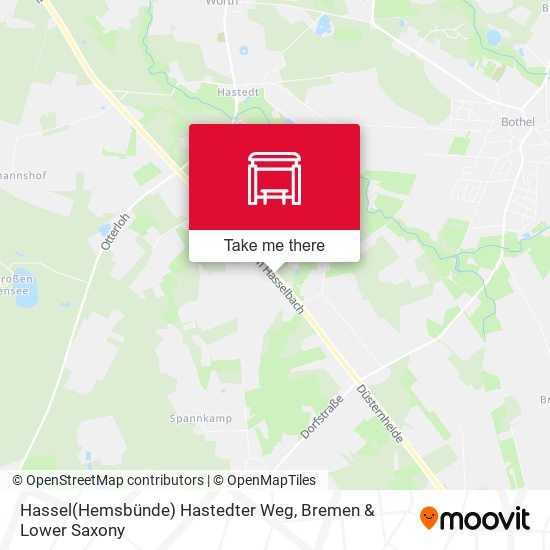 Hassel(Hemsbünde) Hastedter Weg map