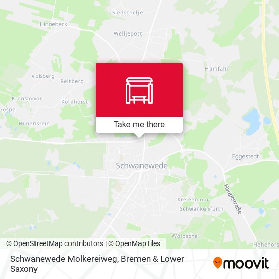 Schwanewede Molkereiweg map