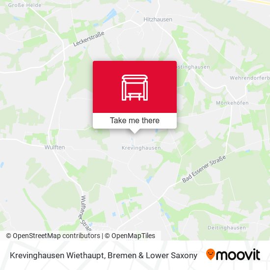 Krevinghausen Wiethaupt map