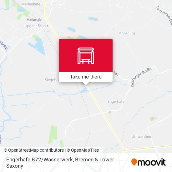 Engerhafe B72/Wasserwerk map