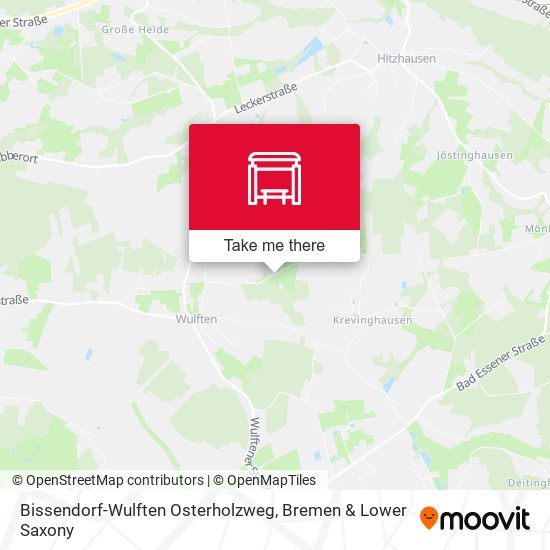 Bissendorf-Wulften Osterholzweg map