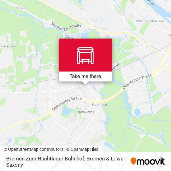 Bremen Zum Huchtinger Bahnhof map