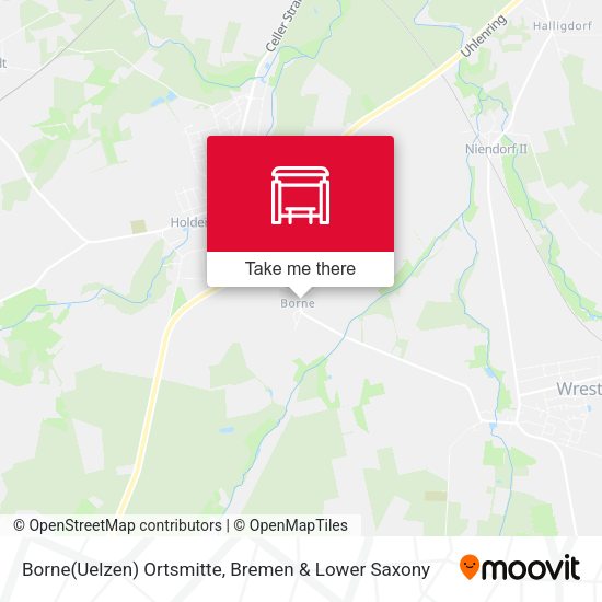 Borne(Uelzen) Ortsmitte map