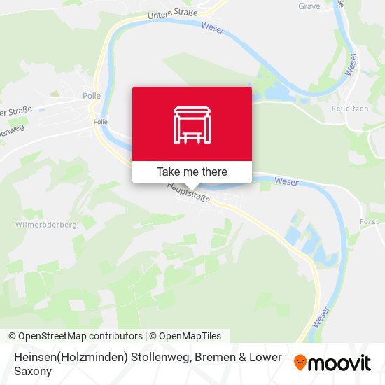 Heinsen(Holzminden) Stollenweg map