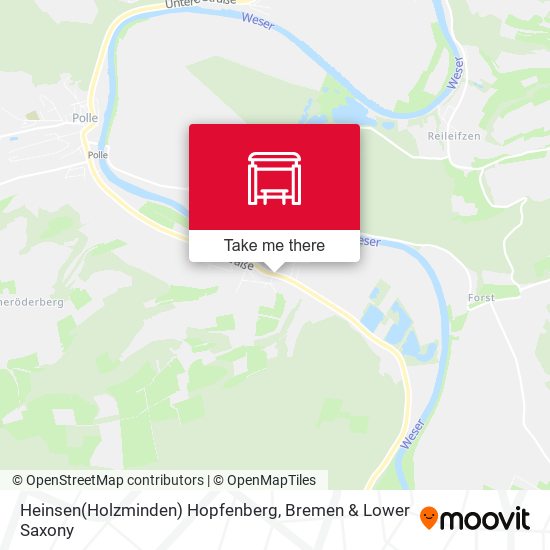 Heinsen(Holzminden) Hopfenberg map