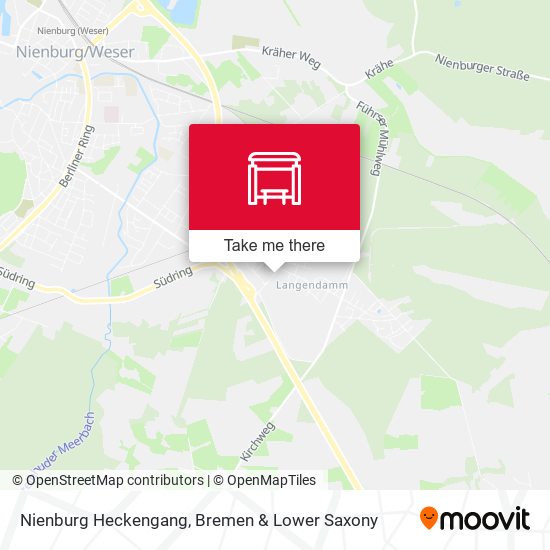 Nienburg Heckengang map