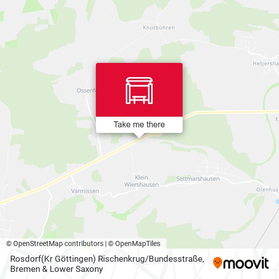 Rosdorf(Kr Göttingen) Rischenkrug / Bundesstraße map