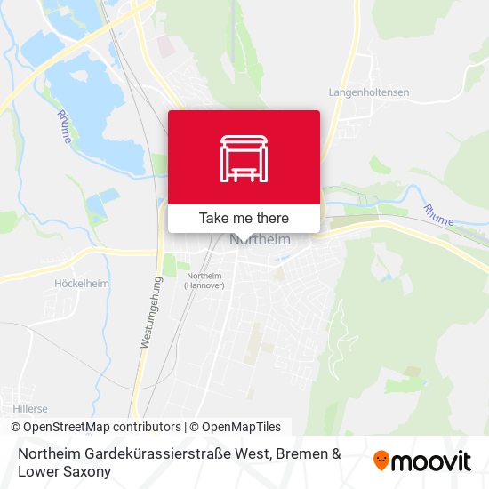 Northeim Gardekürassierstraße West map