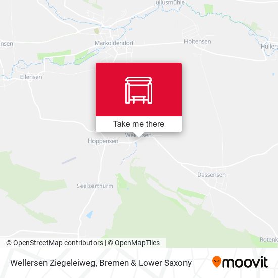 Wellersen Ziegeleiweg map