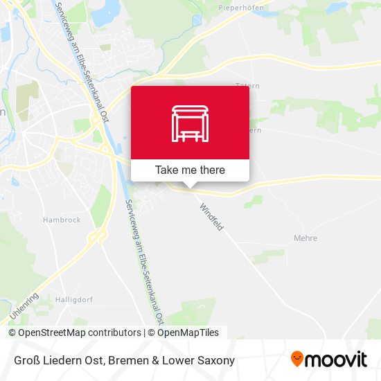 Groß Liedern Ost map