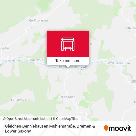 Gleichen-Benniehausen Mühlenstraße map