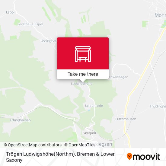Trögen Ludwigshöhe(Northm) map