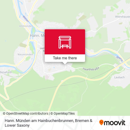 Hann. Münden am Hainbuchenbrunnen map