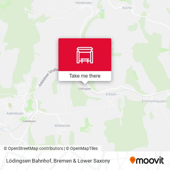 Lödingsen Bahnhof map