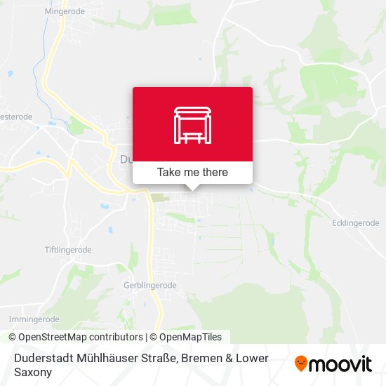Duderstadt Mühlhäuser Straße map