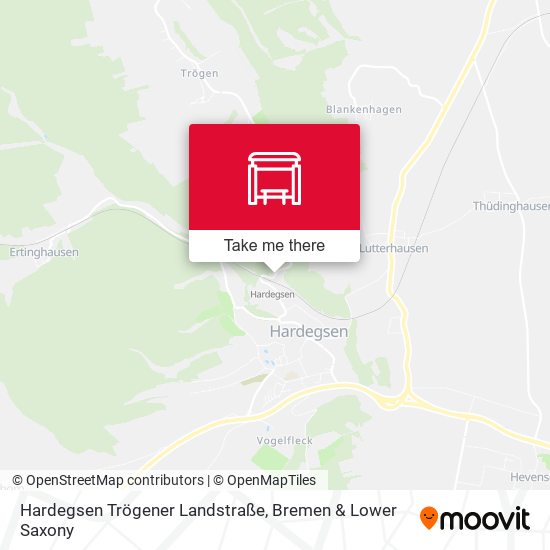 Hardegsen Trögener Landstraße map
