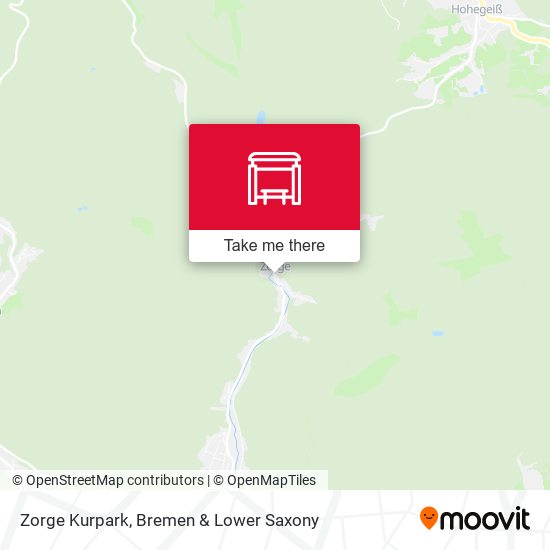 Zorge Kurpark map