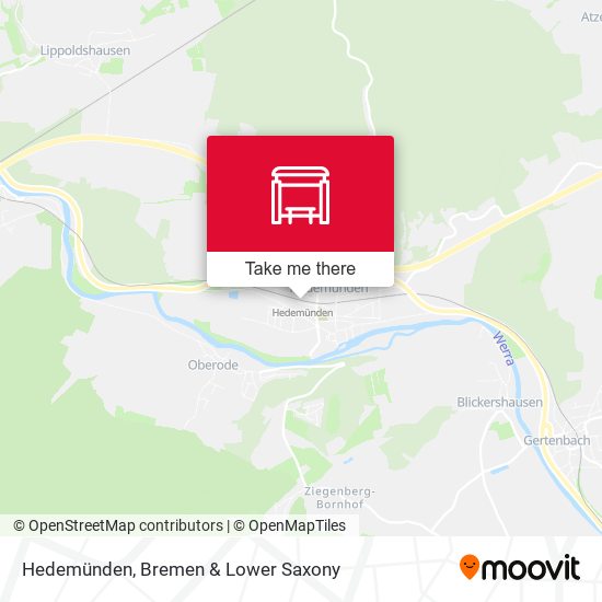 Hedemünden map