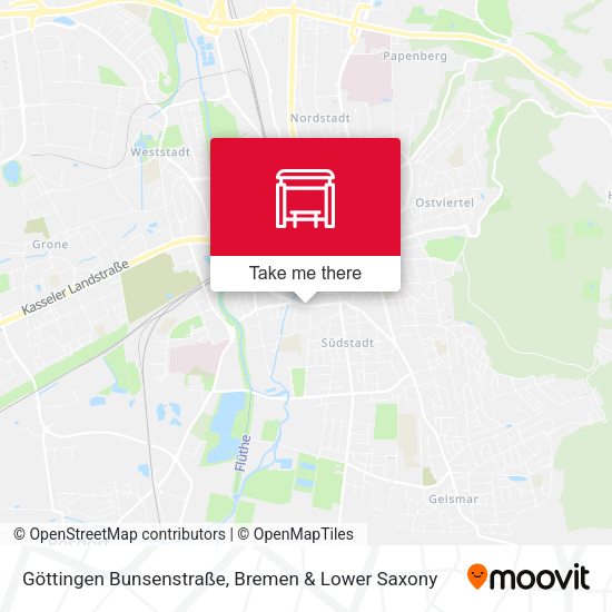 Göttingen Bunsenstraße map