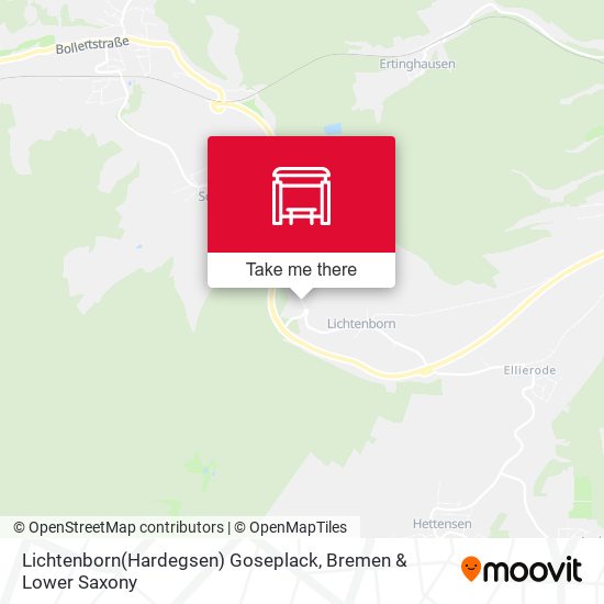 Lichtenborn(Hardegsen) Goseplack map