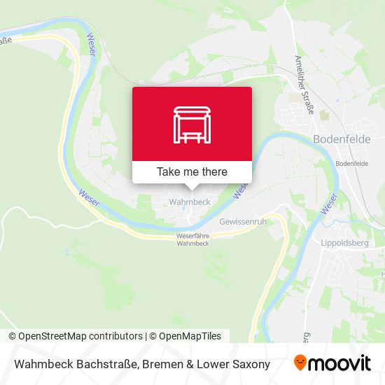 Wahmbeck Bachstraße map