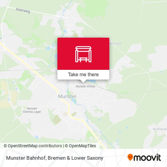 Munster Bahnhof map