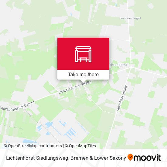 Lichtenhorst Siedlungsweg map