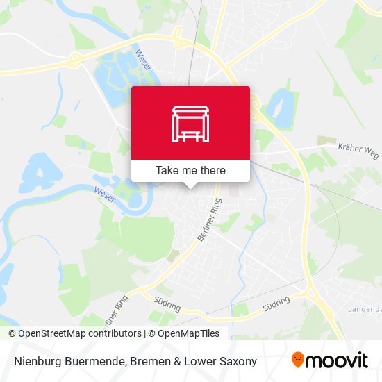 Nienburg Buermende map