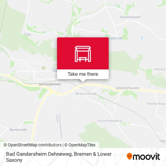 Карта Bad Gandersheim Dehneweg