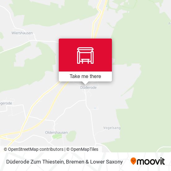 Düderode Zum Thiestein map