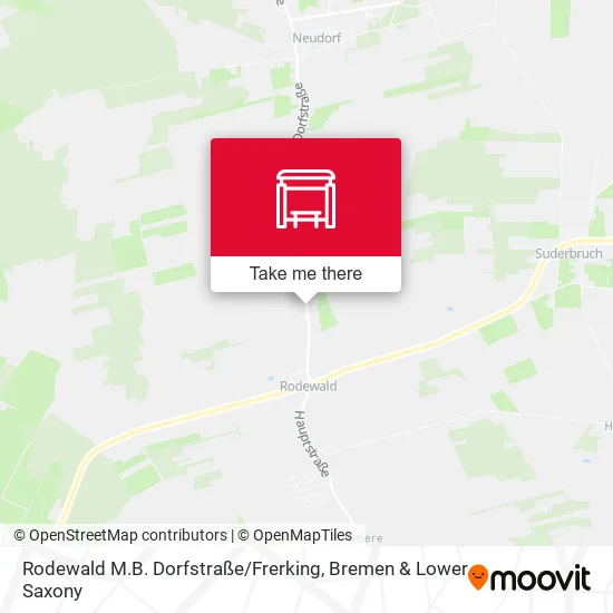 Карта Rodewald M.B. Dorfstraße / Frerking