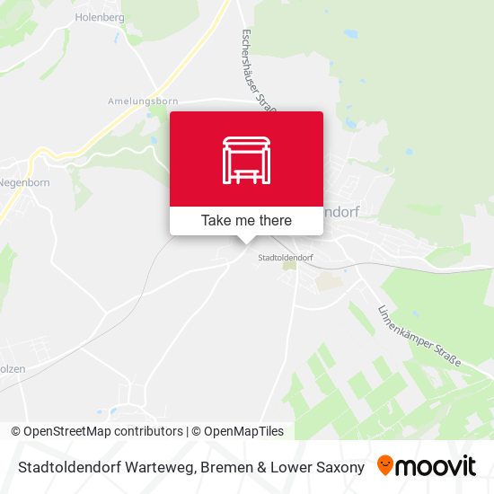 Stadtoldendorf Warteweg map