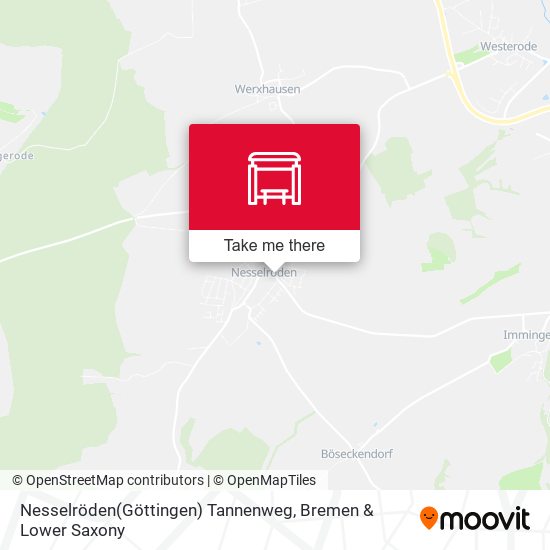 Nesselröden(Göttingen) Tannenweg map