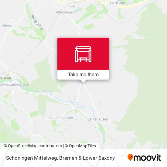 Schoningen Mittelweg map