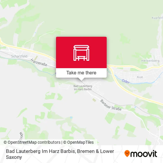 Карта Bad Lauterberg Im Harz Barbis