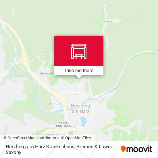Herzberg am Harz Krankenhaus map